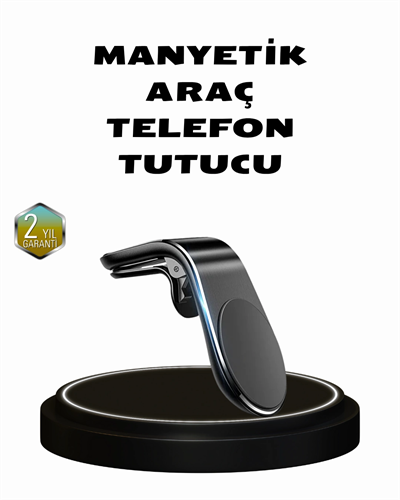 360° Dönebilen Manyetik Araç Telefon Tutucu Sarsıntısız ve Şık Tasarımlı