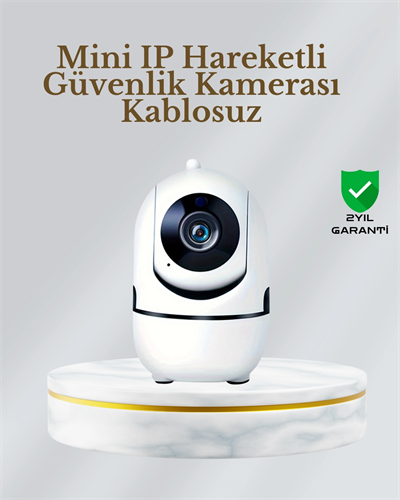 360° Dönen Akıllı WiFi Kamera – Uzaktan Kontrol ve İki Yönlü Ses Özellikli