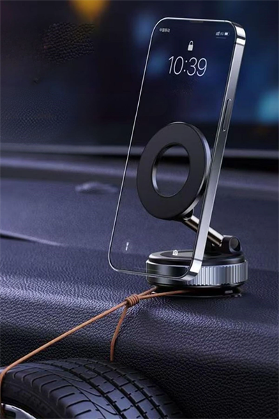 360° Döner Başlıklı Vakumlu Emişli Manyetik Telefon Tutucu – Güçlü Mıknatıslı, İz Bırakmaz