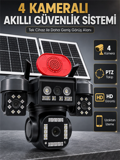 360° Hareket Kabiliyetine Sahip Motorlu PTZ Kamera ile Akıllı Takip ve Geniş Görüş Deneyimi