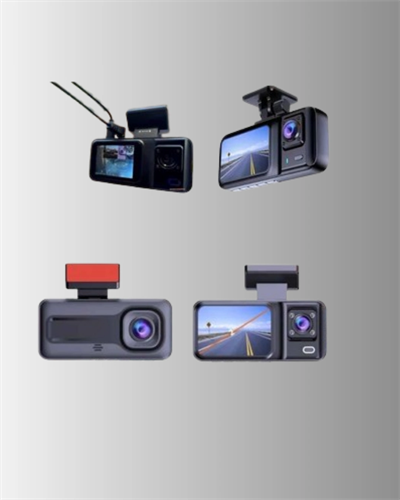 360° Kapsama Sahip Full HD Araç Kamerası 3’lü Kayıt Gece Görüşlü DashCam