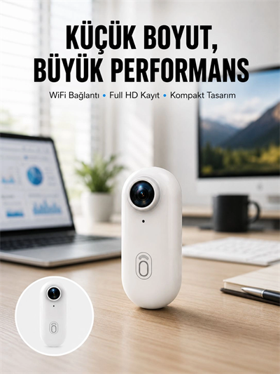 360° Klipsli Manyetik Spor Kamera Yüksek Çözünürlük Yeni Nesil