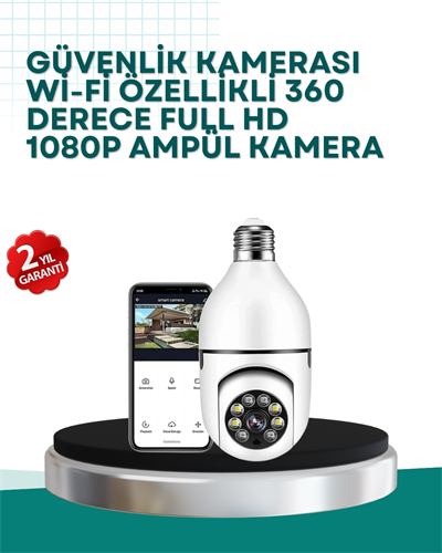 360° Panoramik Görüntüleme Sunan Ampul Tipi Güvenlik Kamerası