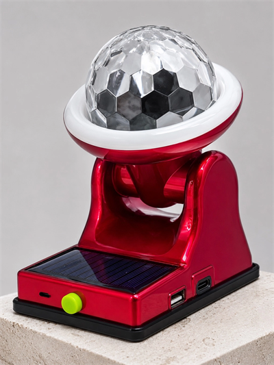 360° RGB LED Disco Işığı Ayarlanabilir Başlıklı Güneş Enerjili Projektör Lamba