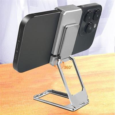 360 derece Dönen Tüm Telefon Tipleri İle Uyumlu Metal Telefon Standı Braket (3936)