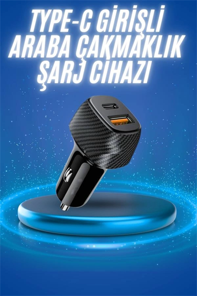 38W Oto Çakmaklık Araç Içi Şarj Cihazı Hızlı Şarj Uzun Ömürlü