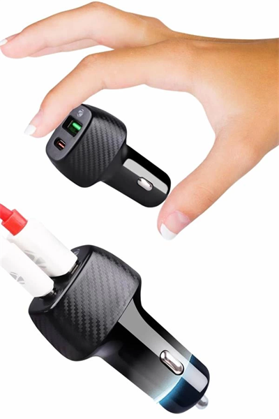 38W USB Type-C Girişli Oto Çakmaklık Araç İçi Hızlı Şarj Çakmaklık Şarj Aleti