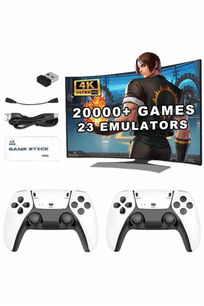 3D 4K HD 2.4G Game Stick 4K Ultra Hd Oyun Konsolu Çift Kollu