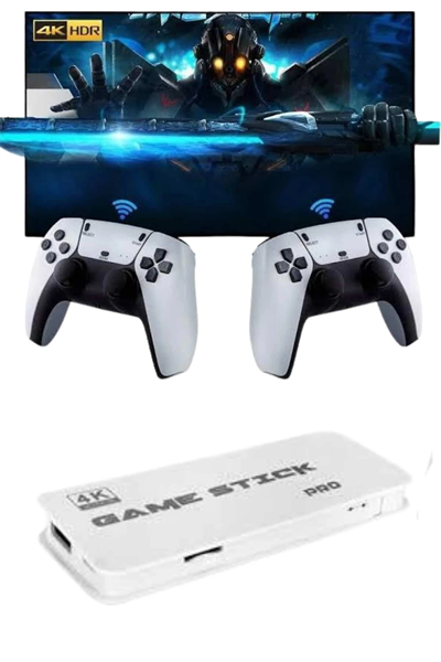 3D 4K HD 2.4G Game Stick 4K Ultra Hd Oyun Konsolu Çift Kollu