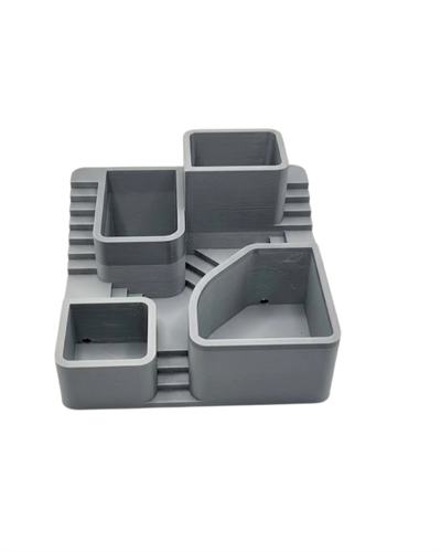 3D Baskı Kaktüs Saksı Seti Çok Bölmeli Modern Dekoratif Masaüstü Bitki Düzenleyici