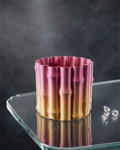 3D Dekoratif Mor Sarı Vazo Modern Tasarım Estetik Ev Aksesuarı