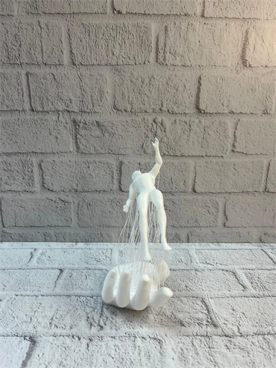 3D El İnsan Figürü Beyaz İskandinav Tarzı Dekoratif Obje