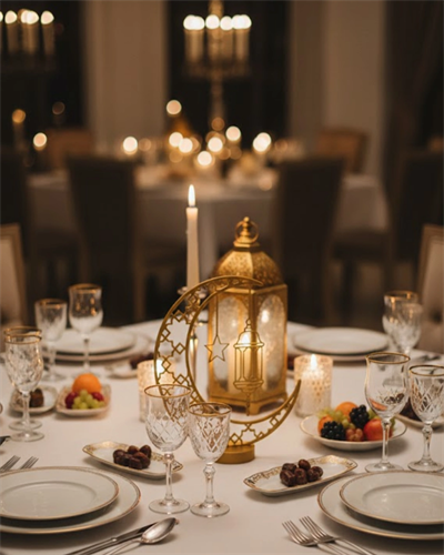 3D Hilal Dekorasyonu Özel Baskı Premium Tasarım