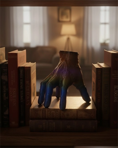 3D Modern Rengarenk El Heykeli 27x22 cm Statement Dekor