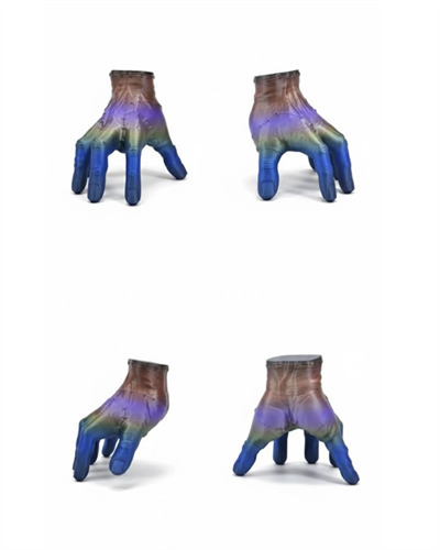 3D Rengarenk El Dekoratif Heykel 27x22 cm Büyük Boy Modern Tasarım