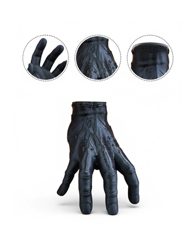 3D Siyah El Dekoratif Heykel 27x22 cm Büyük Boy Modern Tasarım