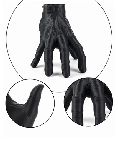 3D Siyah El Tasarım Dekor 17x16 cm Konsol ve Şömine Üstü Obje