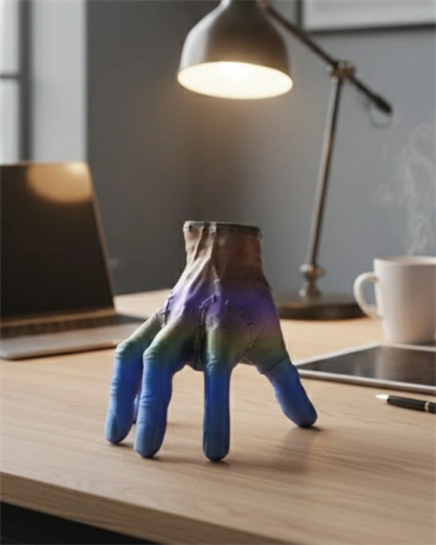 3D Tasarım Rengarenk El Biblo 27x22 cm Özgün ve Şık Aksesuar