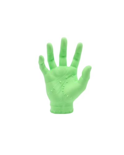 3D Yeşil El Dekoratif Heykel 27x22 cm Büyük Boy Modern Tasarım