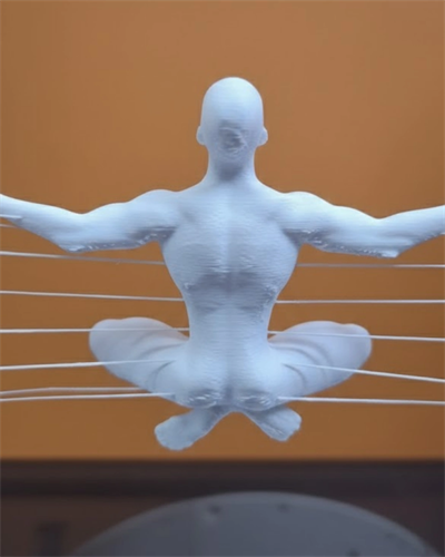 3D Zen Heykeli Modern Ay Tasarımlı Meditasyon Biblosu