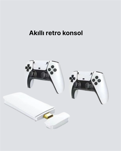 3D ve 4K Görüntü Kaliteli Çok Oyunculu Retro Oyun Konsolu