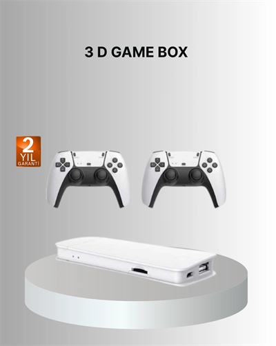 3D ve 4K Görüntü Kaliteli Çok Oyunculu Retro Oyun Konsolu