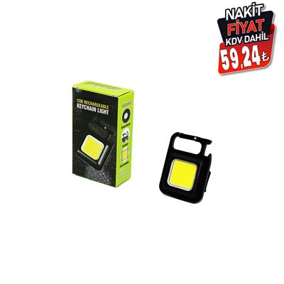 3IN1 MIKNATISLI USB ŞARJLI FENER - ANAHTARLIK - PRATİK KAPAK AÇACAK (3936)