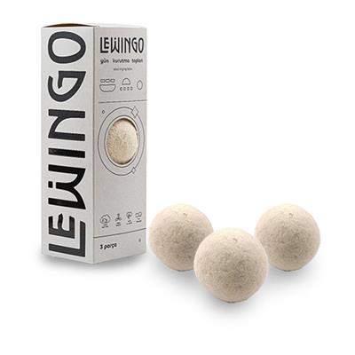 3PCS YÜN ÇAMAŞIR KURUTMA MAKİNESİ TOPU XL - 50GR (3936)