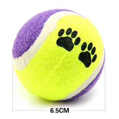 3'lü Renkli Desenli Tenis Topu Kedi Köpek Oyuncağı (3936)