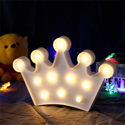 3d Dekoratif Pilli Kraliçe Tacı Model Led Masa Ve Gece Lambası Bx40