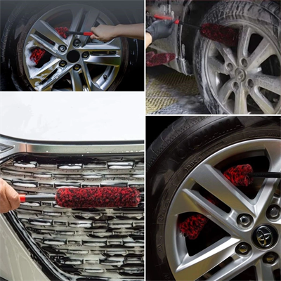 3lü Bükülebilen Peluş Detaylı Temizlik İçin Oto Jant, Egzos Temizleme Fırçası Bx40