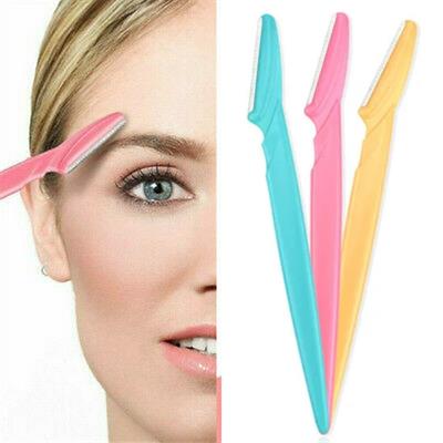 3’lü Kadın Kaş Usturası Seti – Hassas Ciltler İçin Güvenli Yüz Tüy Temizleme Bıçağı (3936)