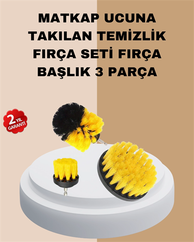3’lü Matkap Ucu Fırça Takımı Zorlu Kirler İçin