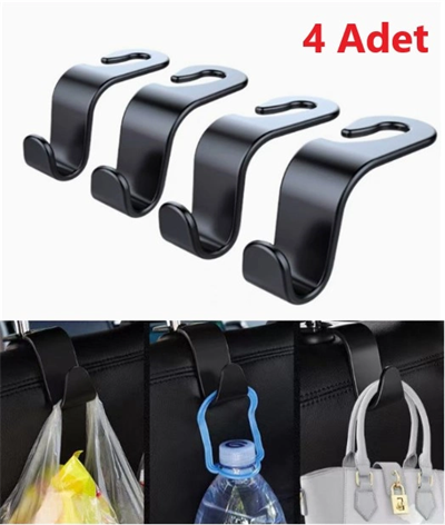 4  Adet Araba Koltuk Arkası Askı Bx40