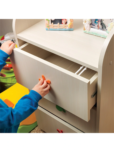 4 Adet Bebek Çocuk Koruma Kilidi - Dolap Çekmece Kilidi Sürgülü Kilit