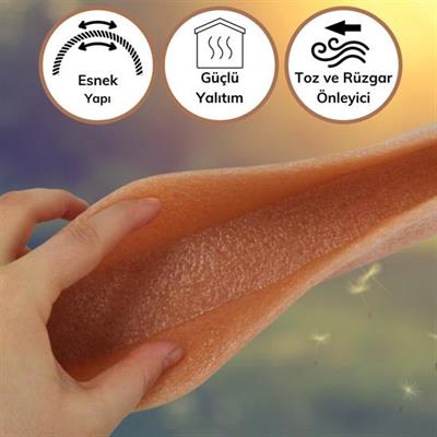 4 Adet Kapı Toz Rüzgar Önleyici Isı Yalıtımı Sağlayan Sızdırmaz Strafor (3936)