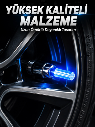 4 Adet LED Lastik Sibop Işığı Otomobil İçin Hareket Sensörlü