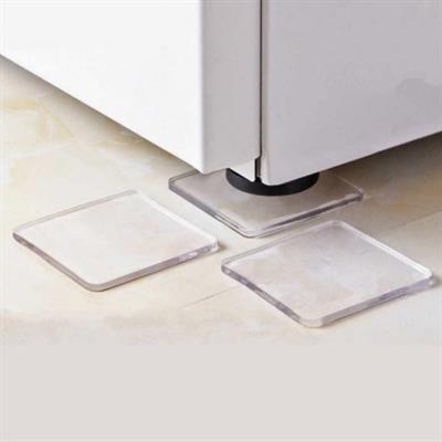 4 Adet Silikon Şeffaf Koltuk Mobilya Masa Beyaz Eşya Yazıcı Koruyucu Kaydırmaz Dayanıklı Pedler (3936)