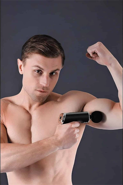 4 Başlıklı Darbeli Şarjlı Masaj Aleti Tabancası Kablosuz