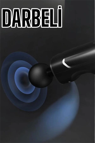 4 Başlıklı Darbeli Şarjlı Masaj Aleti Tabancası Kablosuz