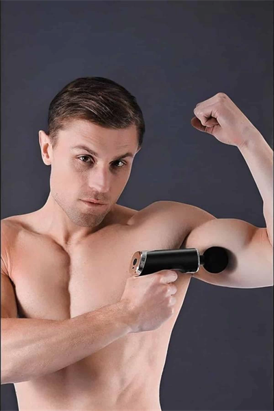 4 Başlıklı Darbeli Şarjlı Masaj Aleti Tabancası Kablosuz