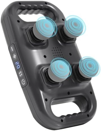 4 Başlıklı Masaj Sı - Ergonomik Derin Doku Sırt Ve Boyun Masaj Aleti Ağrı Ve Sızı Giderici