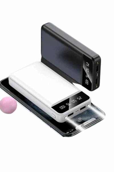 4 Çıkışlı 20.000 Mah Powerbank Uzun Pil Ömürlü Taşınabilir