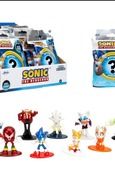 4 Cm Metal Die-Cast Mini Sonic Figur Koleksiyon Paketi Surpriz Nano Oyun BX-313802