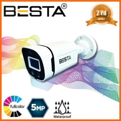 4 Iç 4 Dış 8 Kameralı Gece Renkli Sesli 5 Mp 250 GB HDD Dahil Ahd Güvenlik Kamera Seti