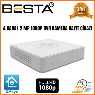 4 KANAL 2 MP 1080N DVR Kamera Kayıt Cihazı KD-244