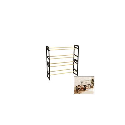 4 KATLI AHŞAP AYAKKABILIK 8 AYAKKABILIK 20X65X51CM ÇOK AMAÇLI RAF PORTATİF - VİDASIZ KOLAY MONTAJ (3936)