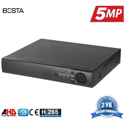 4 Kanal Ahd 5MP H265 Dvr Kayıt Cihazı Xmeye KD-804HD