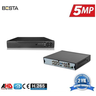 4 Kanal Ahd 5MP H265 Dvr Kayıt Cihazı Xmeye KD-804HD