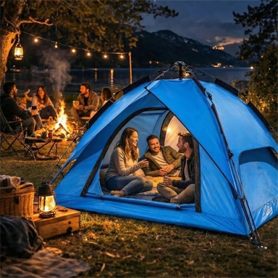 4 Kişilik Otomatik Kamp Çadırı – Çift Katmanlı, Suya Dayanıklı, Hızlı Kurulum Outdoor Aile Ve Doğa Çadırı 200x200x140 Cm Bx40